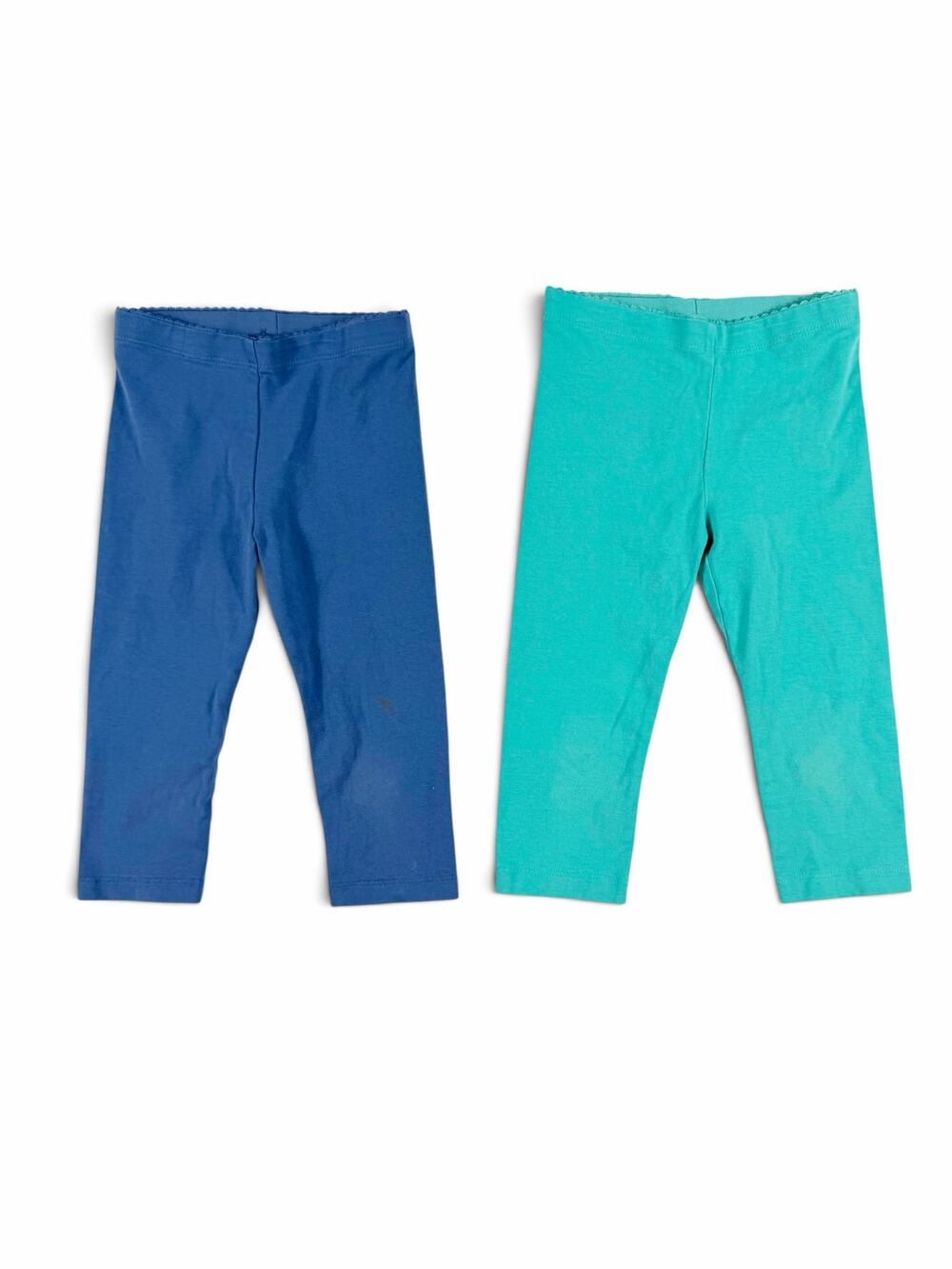 Tea Collection Cropped Leggings Bundle Blue Turquoise Girls Size 4